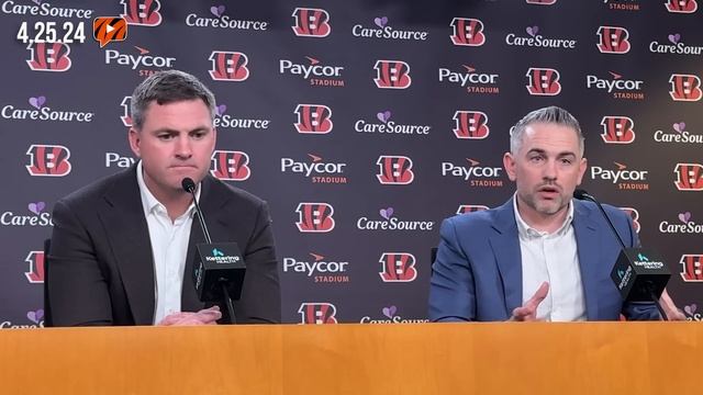 Zac Taylor and Dan Pitcher on Bengals First Round Pick Amarius Mims | 2024 NFL Draft смотреть онлайн