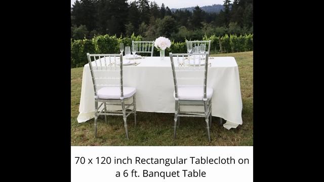 Rectangle Tablecloth Sizes смотреть онлайн