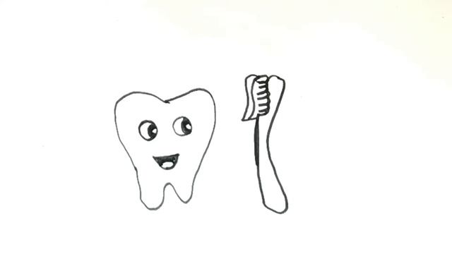 टूथब्रश और टूथ ड्राइंग | Toothbrush and tooth drawing| | Зубная щетка и зубной рисунок رسم فرشاة وس смотреть онлайн