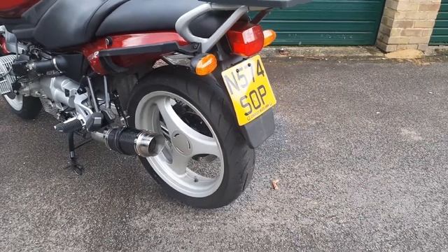 BMW R1100R 1995 19000 miles . Delkovic exhaust смотреть онлайн