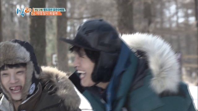 Testing their strong hearts before meeting the animals [2 Days & 1 Night - Season 3 / 2017.05.21] смотреть онлайн