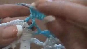 Безотрывное  вязание - ажурные веера  Часть 2