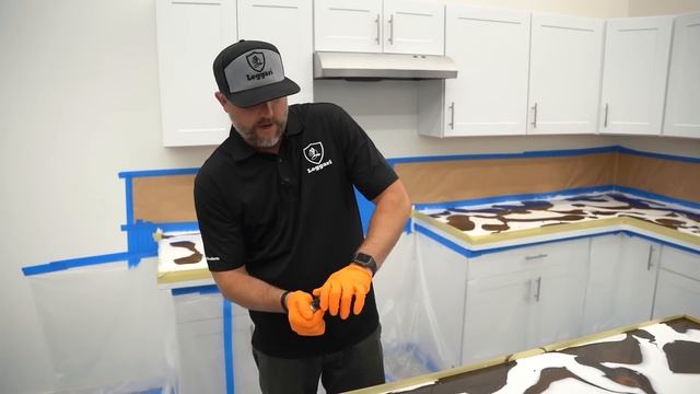 Coat Existing Countertops To Make Them Look Like Real Stone Using Epoxy | Every Step Explained смотреть онлайн