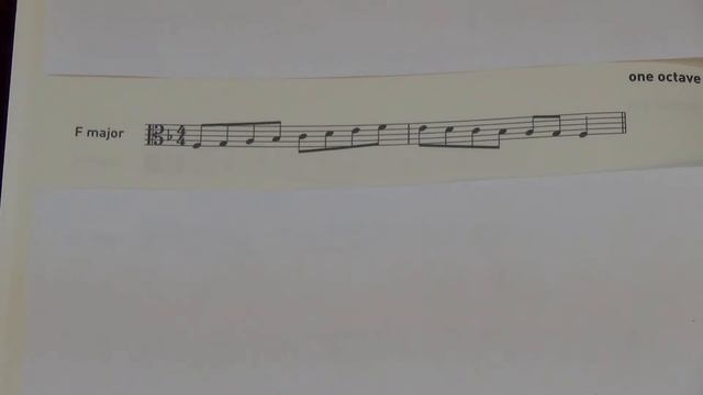 ABRSM Viola Grade 2 scales and arpeggios - F major scale смотреть онлайн