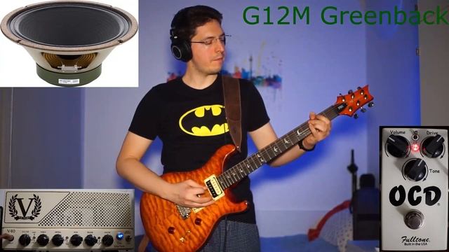 Celestion Greenback vs. Vintage 30 IR comparison смотреть онлайн