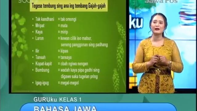GURUku SBOTV KELAS 1 Tema : BAHASA JAWA - 04 May 2021 смотреть онлайн