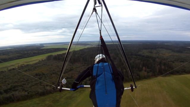 Старт с тележки  Сумино 2016.  Hanggliding. Trolley Launch.