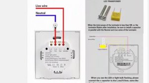 Сенсорный выключатель UBARO, европейская AC100 240