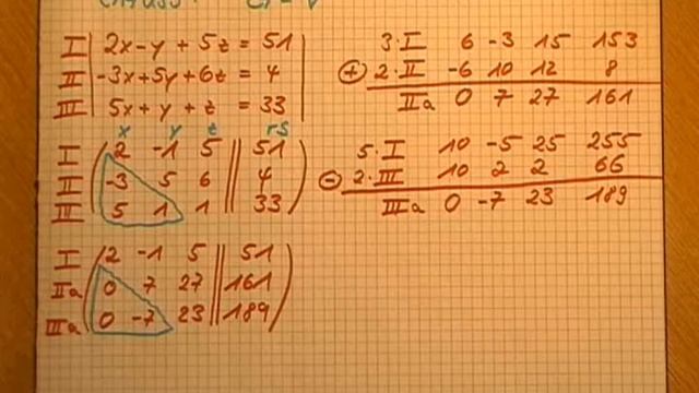 Gr54 LGS Gauss Aufgabe 1 (eine Lösung) - Matheklapper.de (Formelsammlung) смотреть онлайн