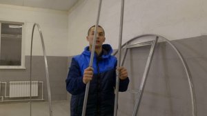 Сборка - теплица Дачница Цельная усиленная ( 7 продольных элементов)