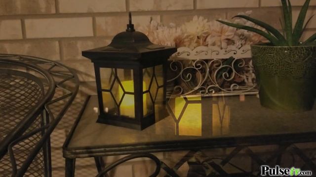 Outdoor LED Solar Lantern Flickering Candle Light смотреть онлайн