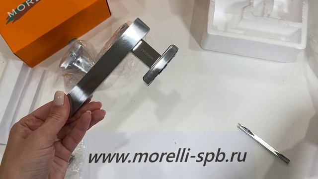 Дверные ручки Morelli "SHAPE" MH-38 SC/CP-S Цвет - Матовый хром/полированный хром смотреть онлайн