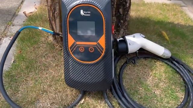 Feyree Wallbox ev charger 7KW 11KW 22KW with type 1 type 2 GBT plug смотреть онлайн