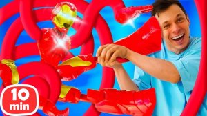 Видео для мальчиков - Супергерои в автомастерской - Видео для детей