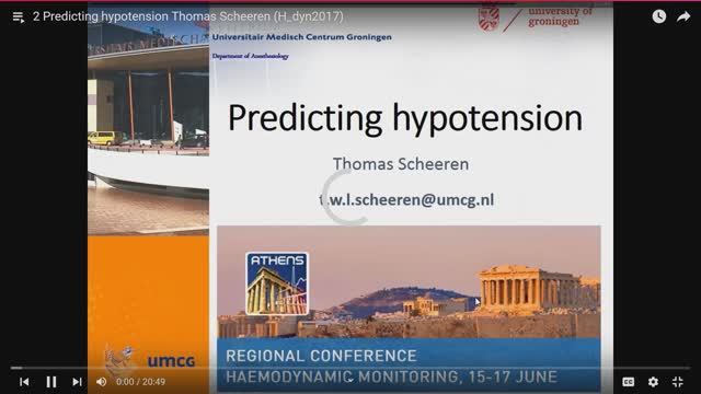 2 Predicting hypotension Thomas Scheeren (H_dyn2017)