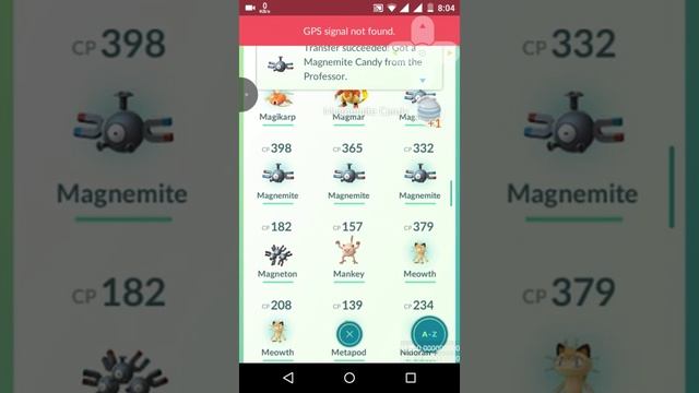 Pokémon Go rare evolution magnemite to magneton evolution Part 1# смотреть онлайн