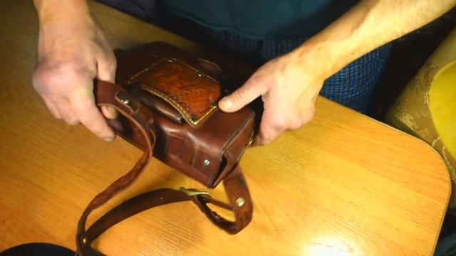 Наплечная сумка из кожи Краст. Эксклюзивные изделия из кожи. смотреть онлайн