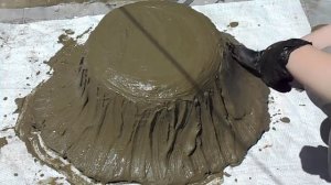 Большая фэнтези- ракушка из цемента