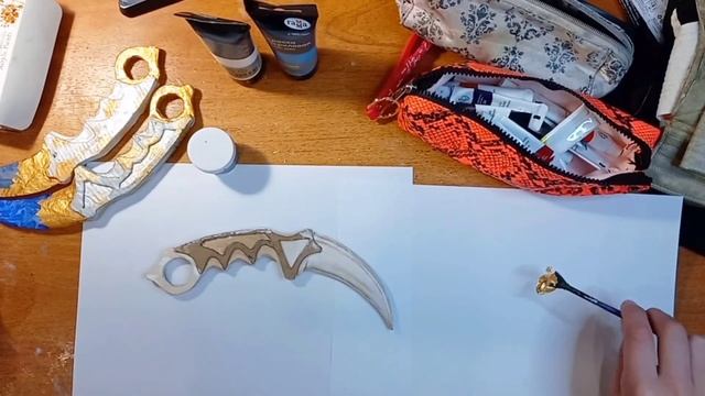 Как сделать нож керамбит из стандофф2? | Karambit 💛"FROZEN"❄️ standoff 2 DIY смотреть онлайн