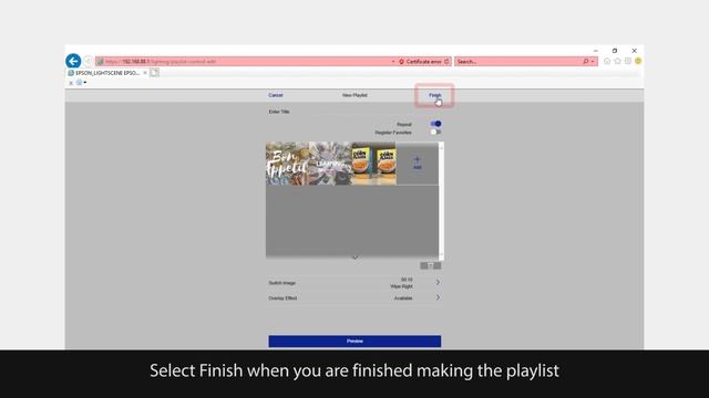 Epson LightScene Projector | Using the Web Control Tool смотреть онлайн