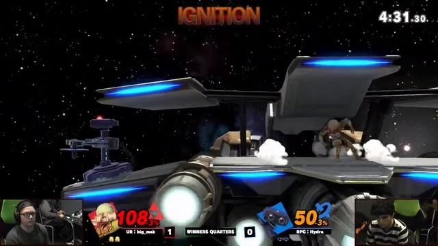 Ignition #216 WINNERS QUARTERS - UR | big_mak (Sheik) vs RPG | Hydra (ROB) смотреть онлайн