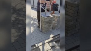 Тележка для тротуарної плитки/бруківки