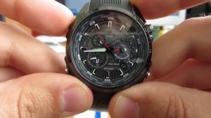 Casio EQS-500C-1A1 видео-обзор и настройка