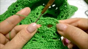 Платье крючком "Ворожея" ( вяжем росток)Часть 6