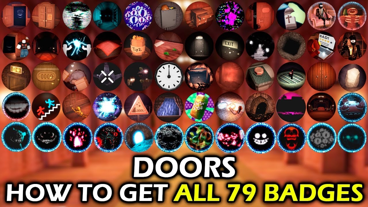 КАК ПОЛУЧИТЬ ВСЕ 79 БЕЙДЖЕЙ В ДОРС (Roblox Doors) смотреть онлайн