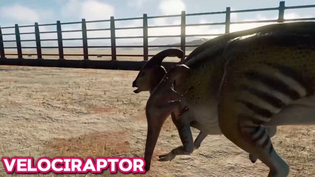 Jurassic world Line up: Indominus Rex, Triceratops, Gallimimus, Therizinosaurus, Tyrannosaurus REX смотреть онлайн