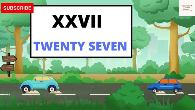 Roman Counting 21 to 30 for kids | Roman Counting Up to 30 | Roman Numerals 21 to 30 | TopInfoCorne смотреть онлайн