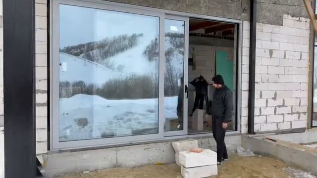 Раздвижная тёплая конструкция типа HS portal смотреть онлайн