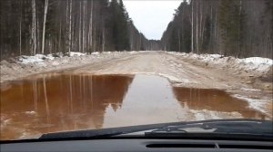 ПОДТАПЛИВАЕТ ДОРОГУ ШАЛАКУША   ЛЕПША НАВОДНЕНИЕ