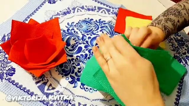 Салфетки. Сервировка. РОЗОЧКА смотреть онлайн