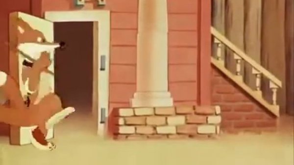 лиса строитель