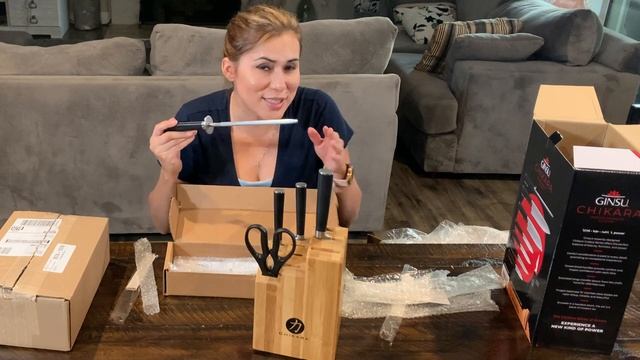 Best Kitchen Knives Set For Under $100 - Unboxing Ginsu Chikara Kitchen Knives смотреть онлайн