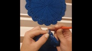 Салфетка сервировочная крючком. Как связать салфетку. #салфеткакрючком #сервировочнаясалфеткакрючко