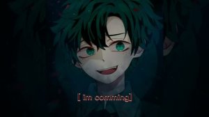 Ding dong ( hide and seek) lyrics Nightcore. Villains Deku, male version