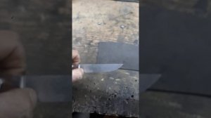 Как зделать выкидной нож с плоской пружиной  (часть 2)