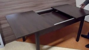 Работа механизма раздвижного стола