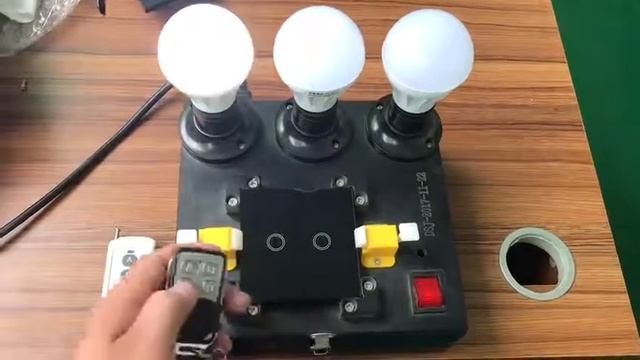 Настенный сенсорный выключатель Тест на стенде смотреть онлайн