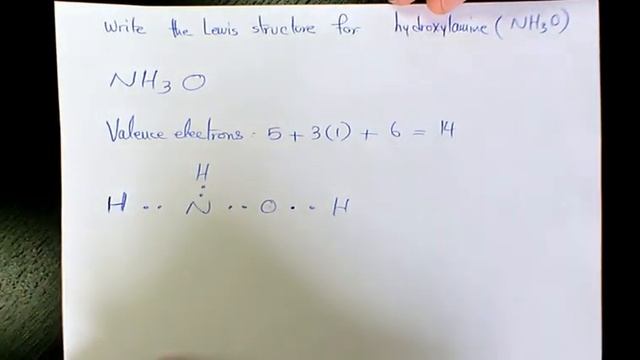 How to Write Lewis Structure for hydroxylamine NH3O смотреть онлайн