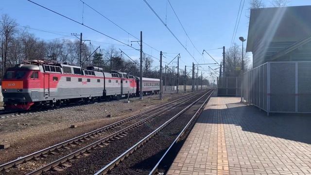 Электровоз ЧС7-012 с дефектоскопом смотреть онлайн