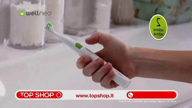 Wellneo Sonic elektrinis dantų šepetėlis смотреть онлайн