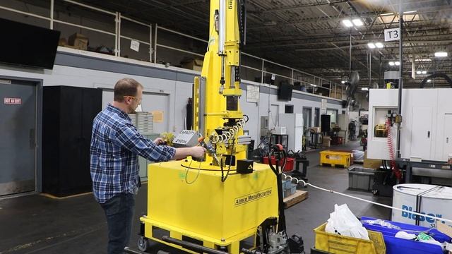 Power Cart with Mobile Jib Crane allows easy transport of equipment where needed смотреть онлайн