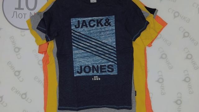 JACK JONES MENS T SHIRTS 10,Цена за ед.: 4.8 евро ,сток одежда оптом смотреть онлайн