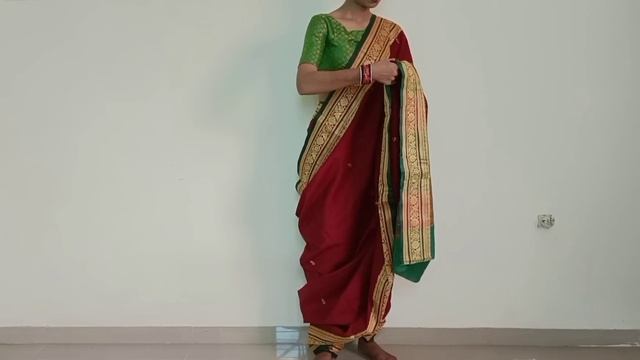 How to drape Cotton Saree in Dhoti Style / Dhoti style Saree Draping @Grooming with Utkarsha смотреть онлайн