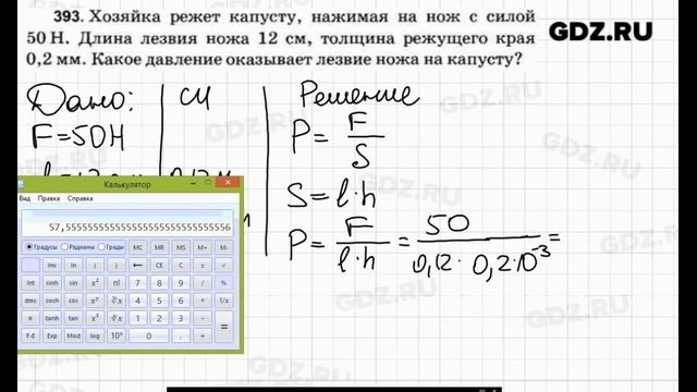 № 393 - Физика 7-9 класс Пёрышкин сборник задач смотреть онлайн