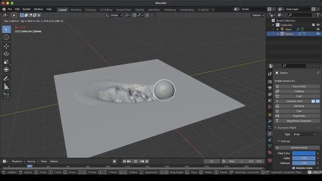 How to use the dynamic paint in blender смотреть онлайн