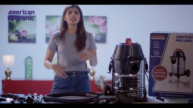 AMERICAN MICRONIC- Wet & Dry Vacuum Cleaner, 21 Litre Stainless Steel 1600 Watts 1-AMI-VCD21-1600WD смотреть онлайн